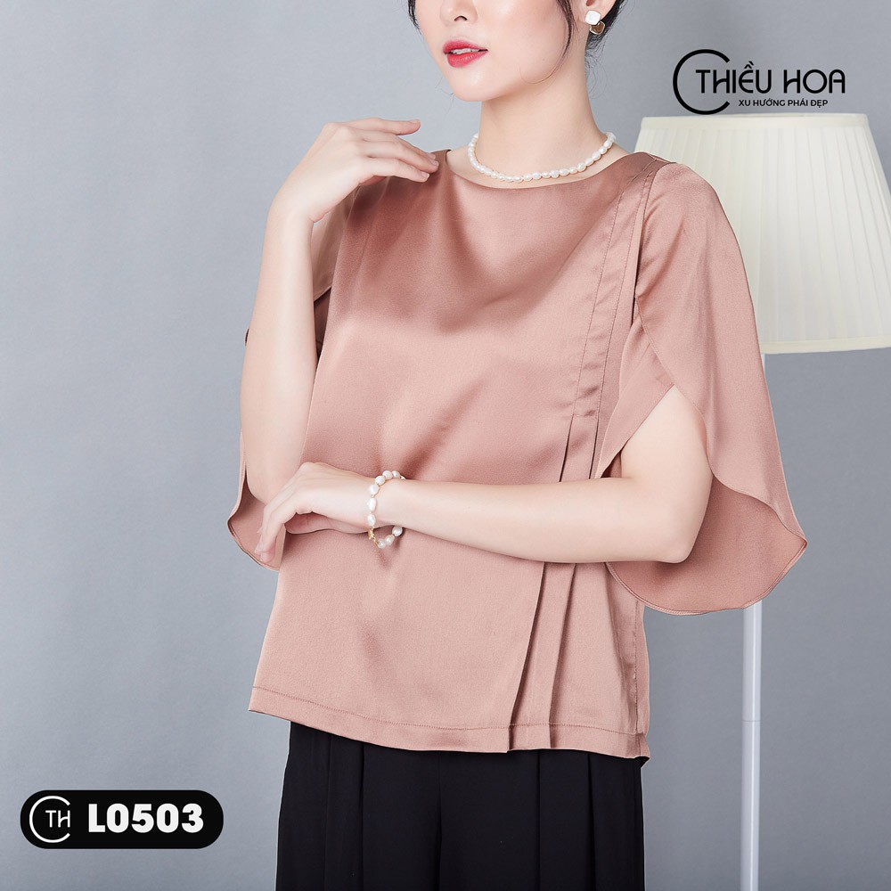 Áo Kiểu Trung Niên Satin Lụa Cao Cấp L0503 - THỜI TRANG THIẾT KẾ THIỀU HOA