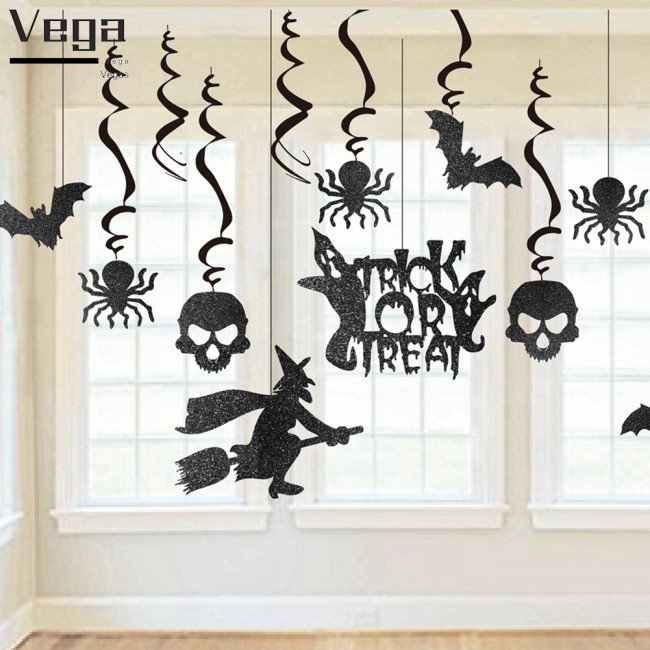 Set 13 Phụ Kiện Trang Trí Halloween Hình Đầu Lâu Độc Đáo Tiện Dụng