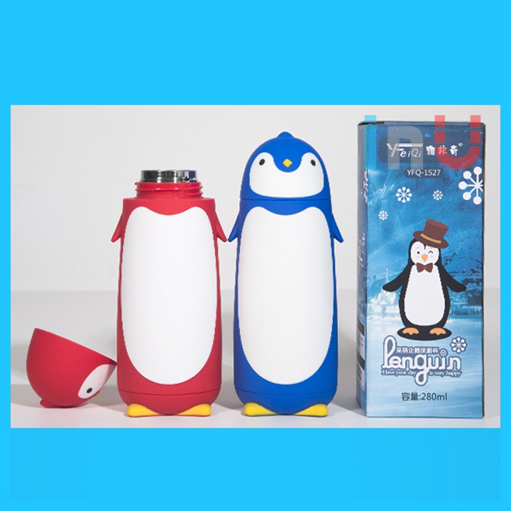 HCM - Bình giữ nhiệt chim cánh cụt siêu dễ thương 280ml