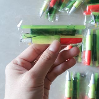 (COMBO 10 BỘ)Bộ phao chì lưỡi cần câu tay
