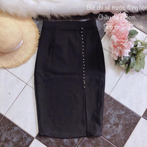 12.12 Xả - [ẢNH TỰ CHỤP] VÁY BÚT CHÌ CÔNG SỞ XẺ TRƯỚC ĐÓNG HỘT CÓ SIZE ĐẠI Y88 ' 2021 . ᴬ : | BigBuy360 - bigbuy360.vn