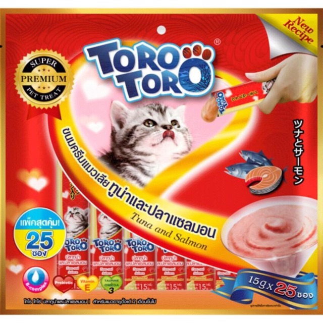 Gói súp thưởng Toro toro cho mèo bao 25 thanh