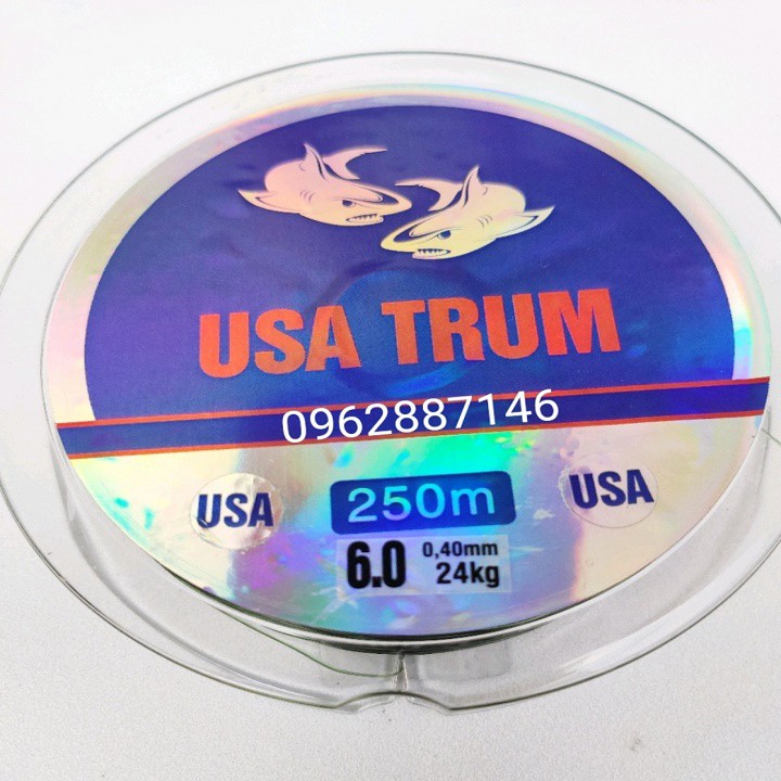 [xả hàng] cước câu cá USA TRUM 250m tàng hình cao cấp