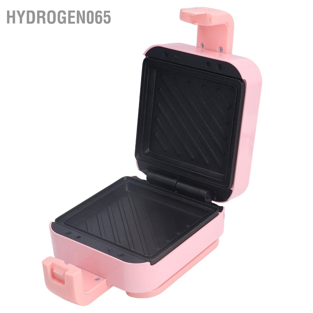 Máy nướng bánh mì sandwich mini màu hồng 650W làm quế cầm tay điện AU Cắm 220V cho Căn hộ Dorms Hydrogen065