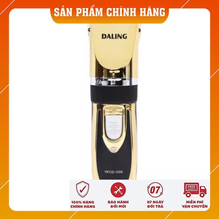 [BH 12 Tháng] Tông đơ cắt tóc Daling 1006 công suất 12W kèm pin dự phòng, máy cắt tóc hớt tóc