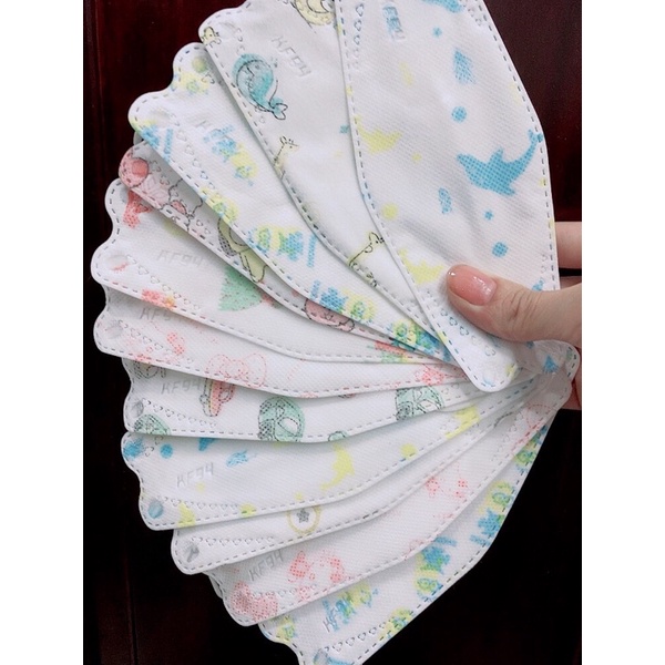 Bịch 10 cái Khẩu Trang KF94 Cho Bé Từ 4-10 Tuổi