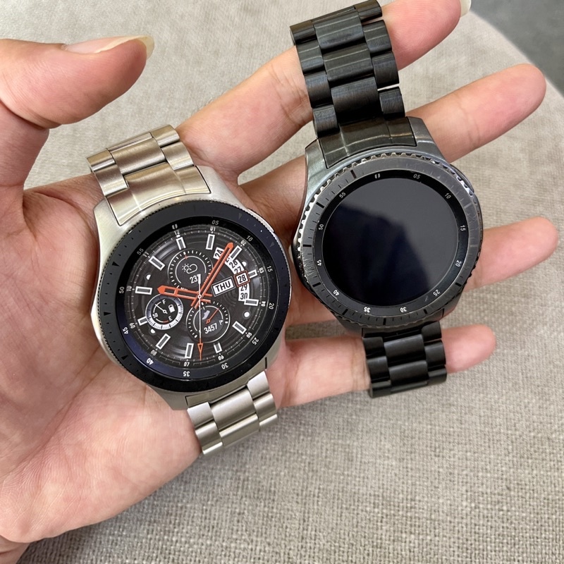 Dây thép ngàm cong Gear S3, Galaxy Watch 46