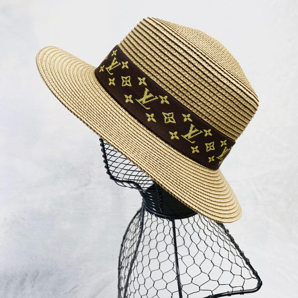 Mũ cói vintage đi biển đai  hàng cao cấp, form dáng chuẩn trẻ trung cá tính
