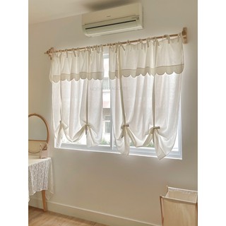 rèm 8 linen trắng