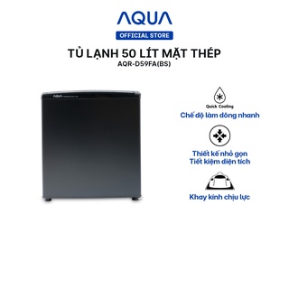 Freeship Toàn Quốc - Tủ lạnh 1 cửa Aqua 50 Lít AQR-D59FA(BS)