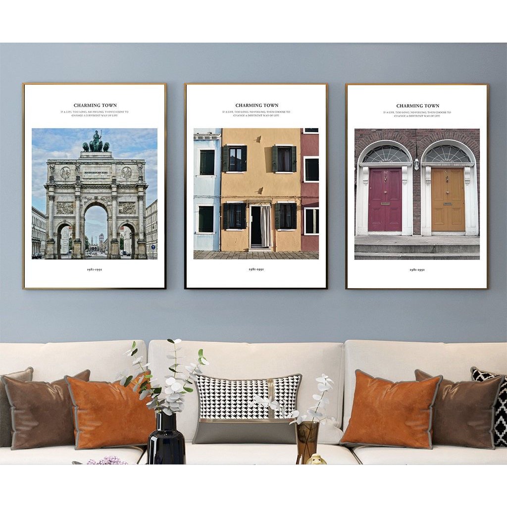 Tranh Tráng Gương CAO CẤP thành phố châu âu pari  Tranh Treo Tường Phòng Khách , Decor Hiện Đại, Sang Trọng | Melyhome