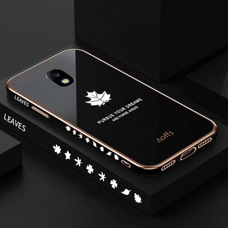 Ốp Lưng Dẻo Trong Suốt Họa Tiết Lá Phong Cho Samsung Galaxy J7 Pro Samsung J7 J3 J5 J4 J6 Plus J7 Prime