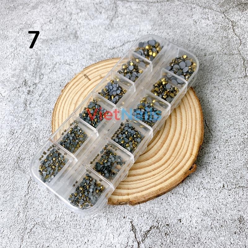 Khay Đá Chân Keo Mix Size 1440v Trang Trí Móng Tay