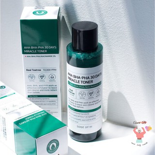 Nước hoa hồng Some By Mi giảm mụn AHA-BHA-PHA 30DAYS MIRACLE TONER
