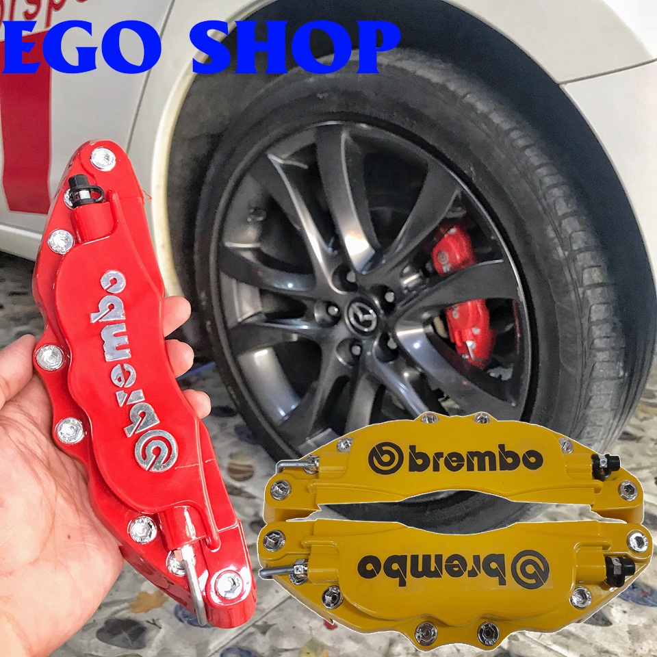 Ốp Heo Dầu - Ốp Má Phanh Ô Tô BREMBO - Hợp kim nhôm cao cấp đủ size lắp cho mâm xe từ 13 đến 21 inch.
