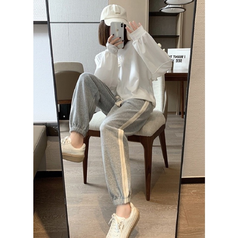 Quần joggers tăm pha viền ren Q392 SUSTORE