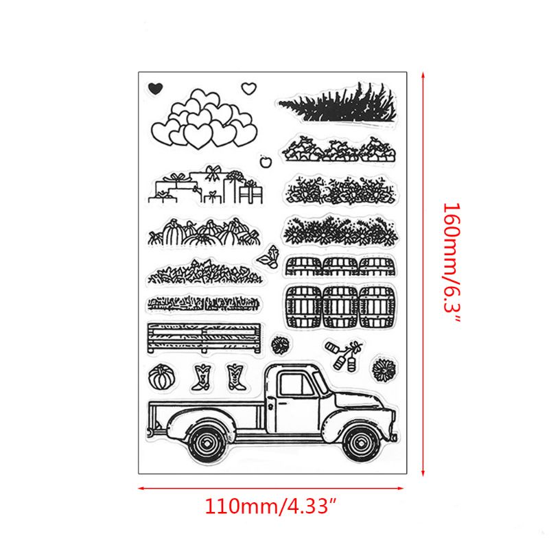 Bộ Khuôn Dập Nổi Bằng Silicon Trong Suốt Họa Tiết Hoạt Hình Dễ Thương Dùng Trang Trí