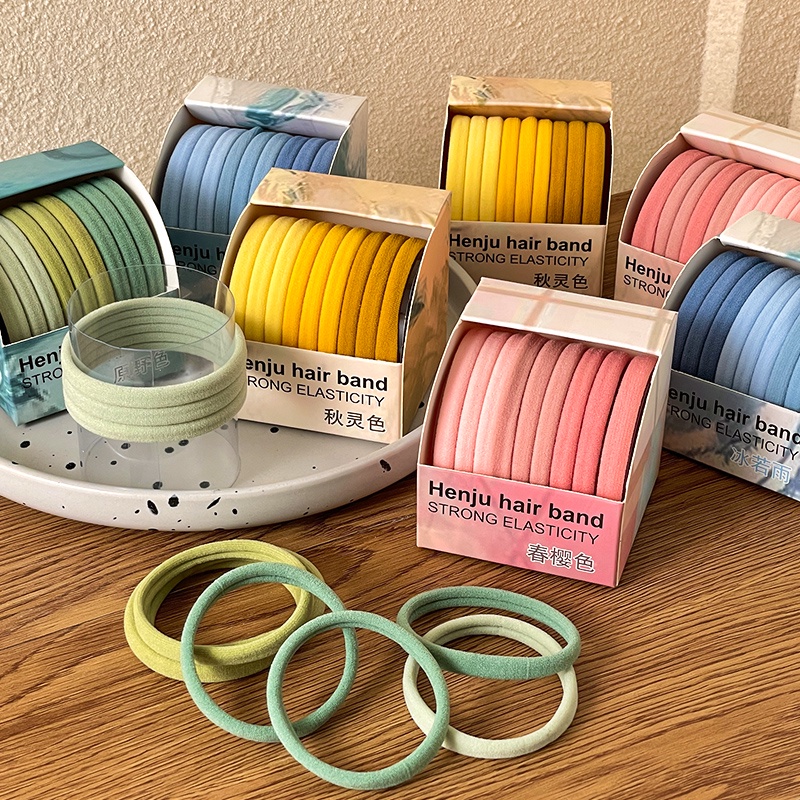 Dây Buộc Tóc Cao Su Co Giãn Tốt Thiết Kế Đơn Giản Mới