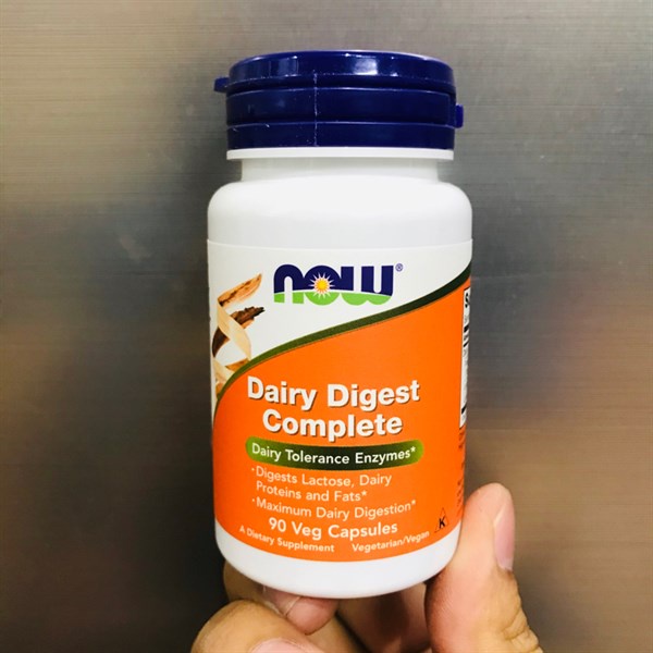 Now Dairy Digest Complete Viên Uống Hỗ Trợ Dung Nạp Lactose, Hỗ Trợ Hệ Tiêu Hóa