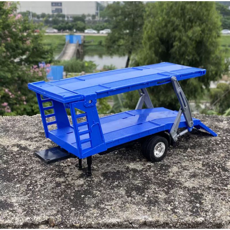 Xe mô hình trailer chở xe 1:32