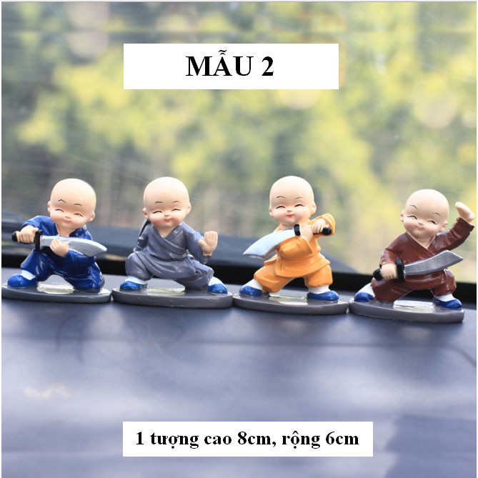 Bộ sưu tập tượng bốn chú tiểu (nhiều mẫu)