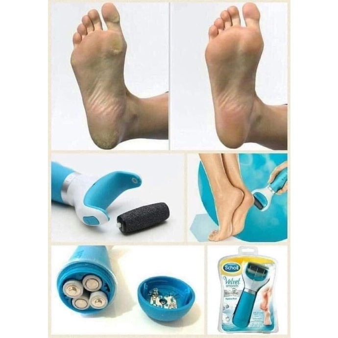 Máy mài gót chân tẩy da chết tự động loại bỏ vết chai sạc điện nhỏ gọn tiện lợi kèm cáp sạc usb