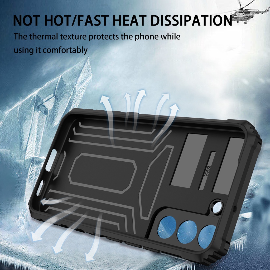 Ốp điện thoại TOPEWON kiểu giáp cho Samsung Galaxy S22 Ultra S21 Plus S20 FE Power