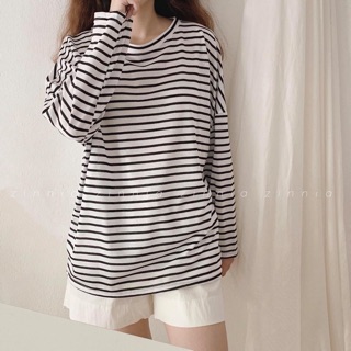 Áo pull kẻ phông kẻ ảnh thật