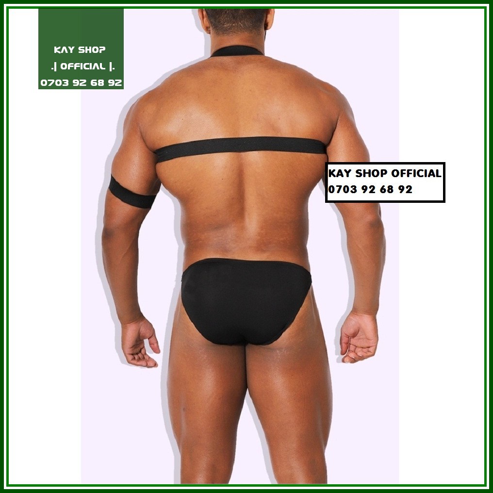 Đai ngực nam sexy dây khoen gợi cảm JC375 tặng kèm quà dây đeo tay cực hot siêu xinh