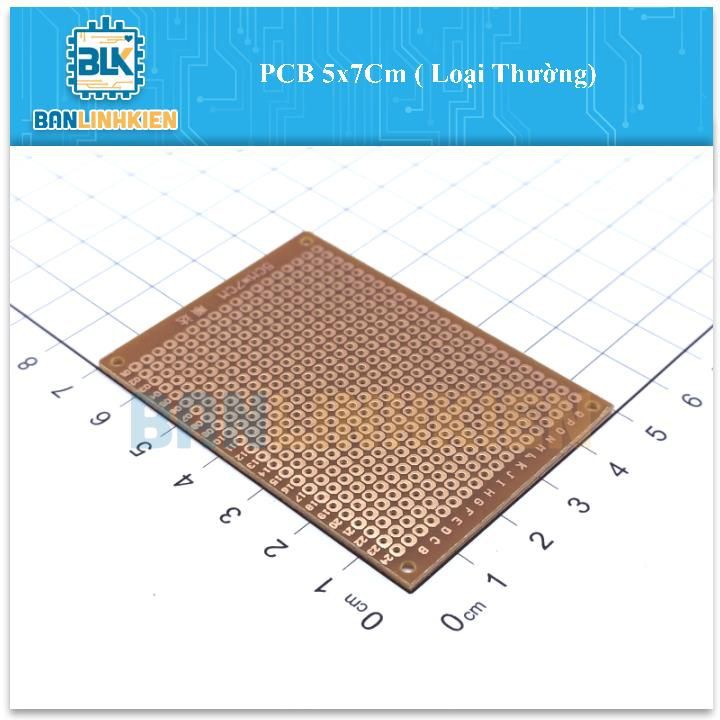 Phíp Đồng Lỗ - Bảng Mạch Đục Lỗ Sẵn PCB Nâu nhiều kích thước