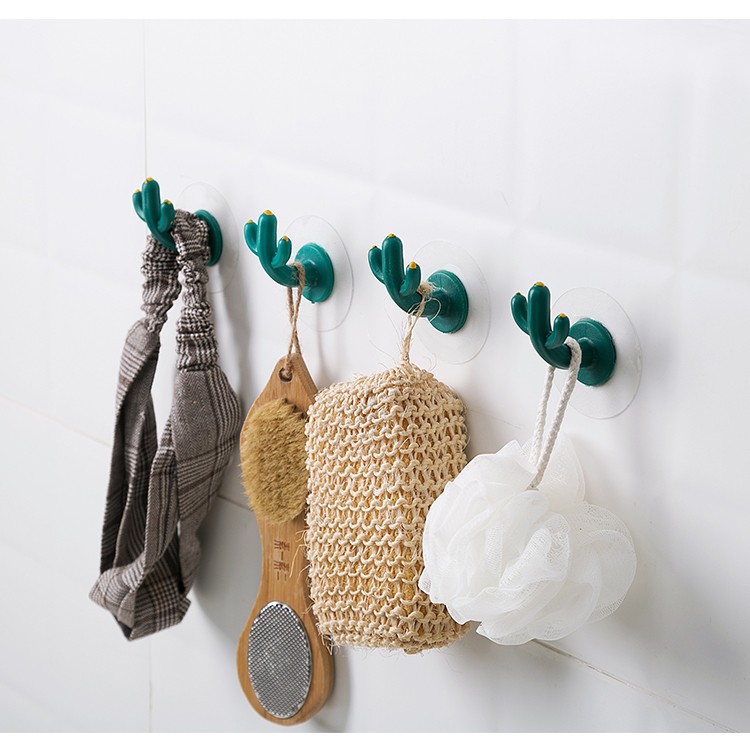 Móc Dán Tường Chịu Lực Siêu Dính Hình Cây Xương Rồng ( loại 1 có hộp)