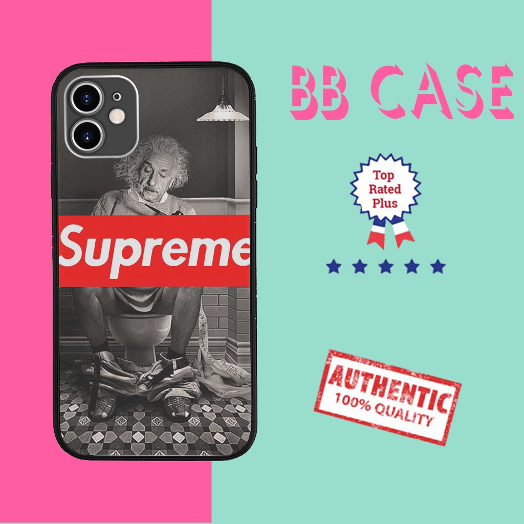 Ốp điện thoại SUPREME ốp lưng hình anh xtanh đi ị cực hài dành cho Iphone 5 đến 12 Promax SUPPOD00125