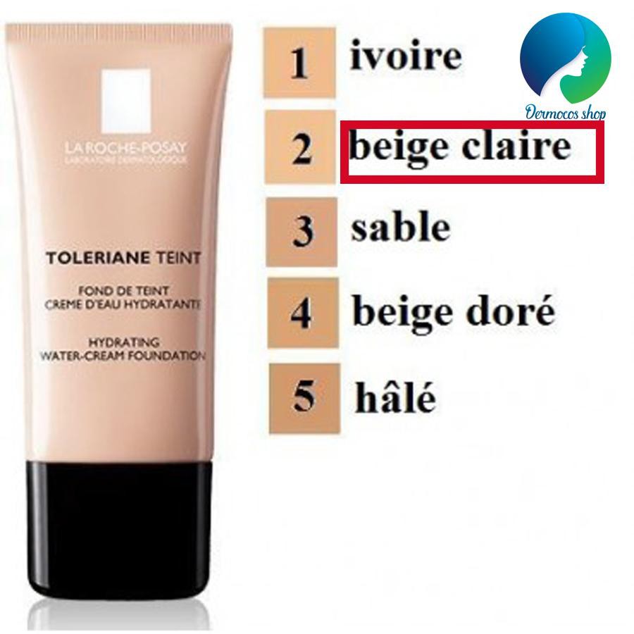 Kem nền cho da nhạy cảm khô hoặc da thường LRP Fond De Teint Creme D’eau Hydratante