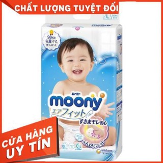 [DATE MỚI] Tã bỉm Moony NỘI ĐỊA NHẬT dán quần NB90/S84/M64/L54...