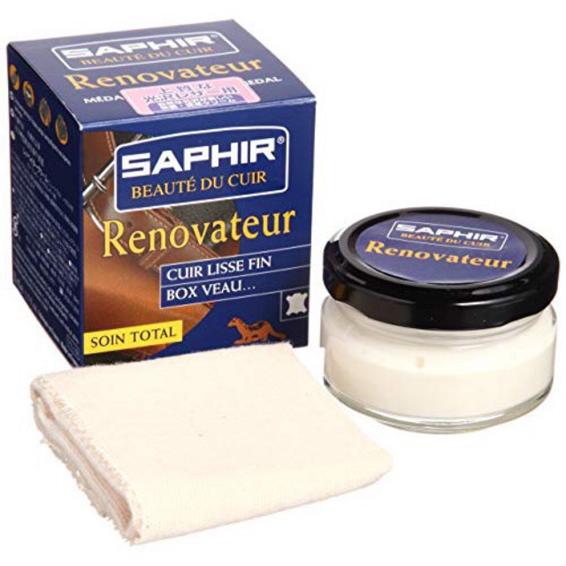 Saphir Renovateur (Made in France) Kem dưỡng phục hồi da giày 50ml cao cấp