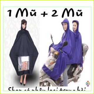 Áo mưa 1 đầu_2 đầu chính hãng siêu nhẹ siêu bền