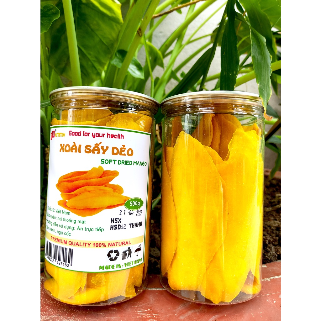 Xoài sấy dẻo không đường- Xoài sấy chua ngọt 500g