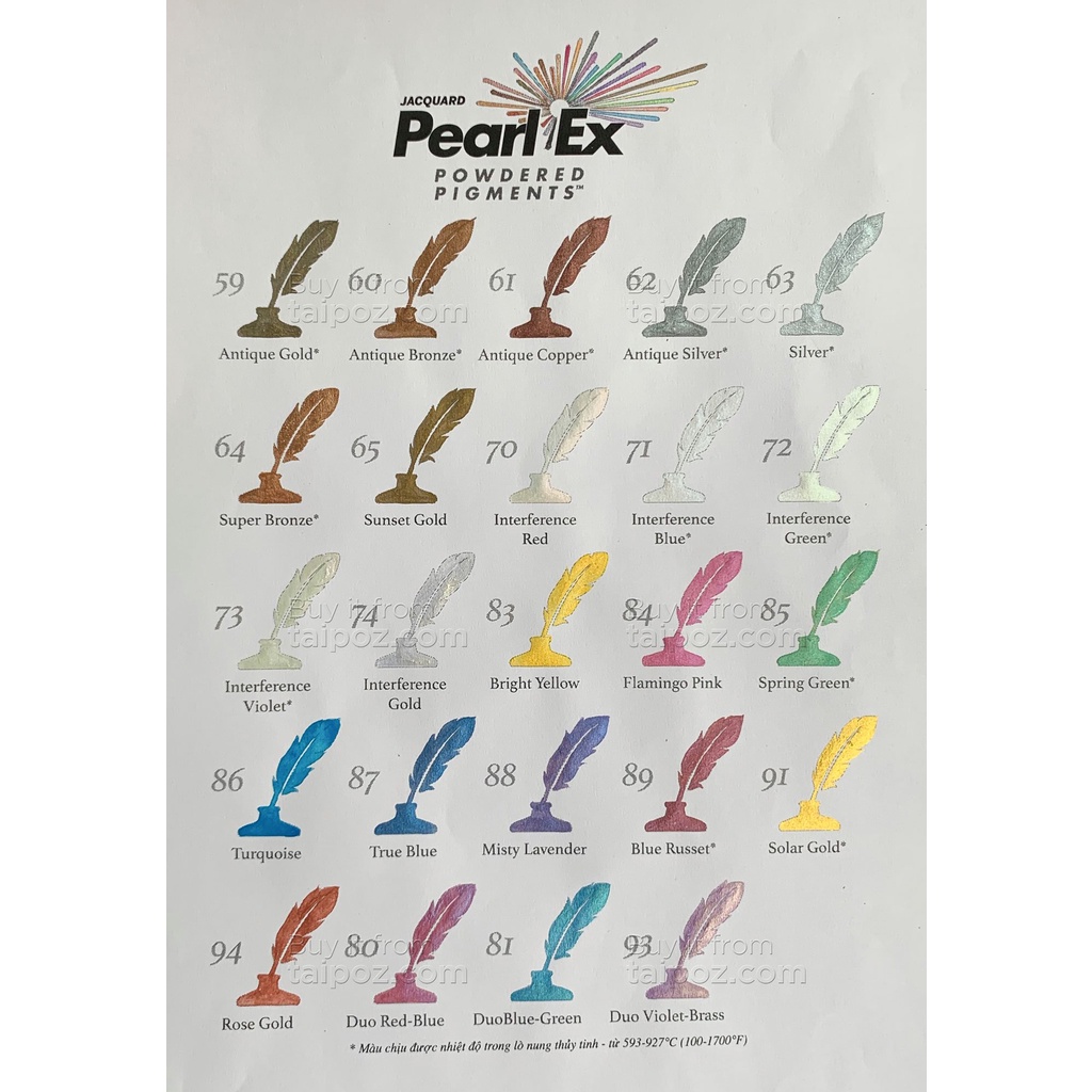 - BỘT MÀU NHŨ JACQUARD PEARL EX