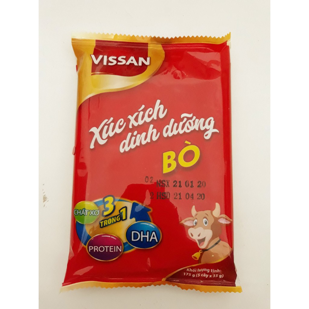 Xúc Xích Vissan Heo - Bò Gói 105g - 175g