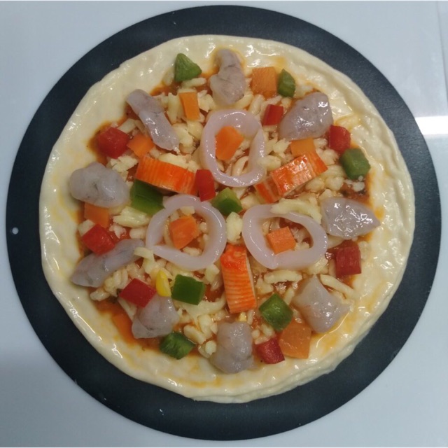 Pizza làm sẵn- 3 cái 100k (hải sản-bò-hawaii)