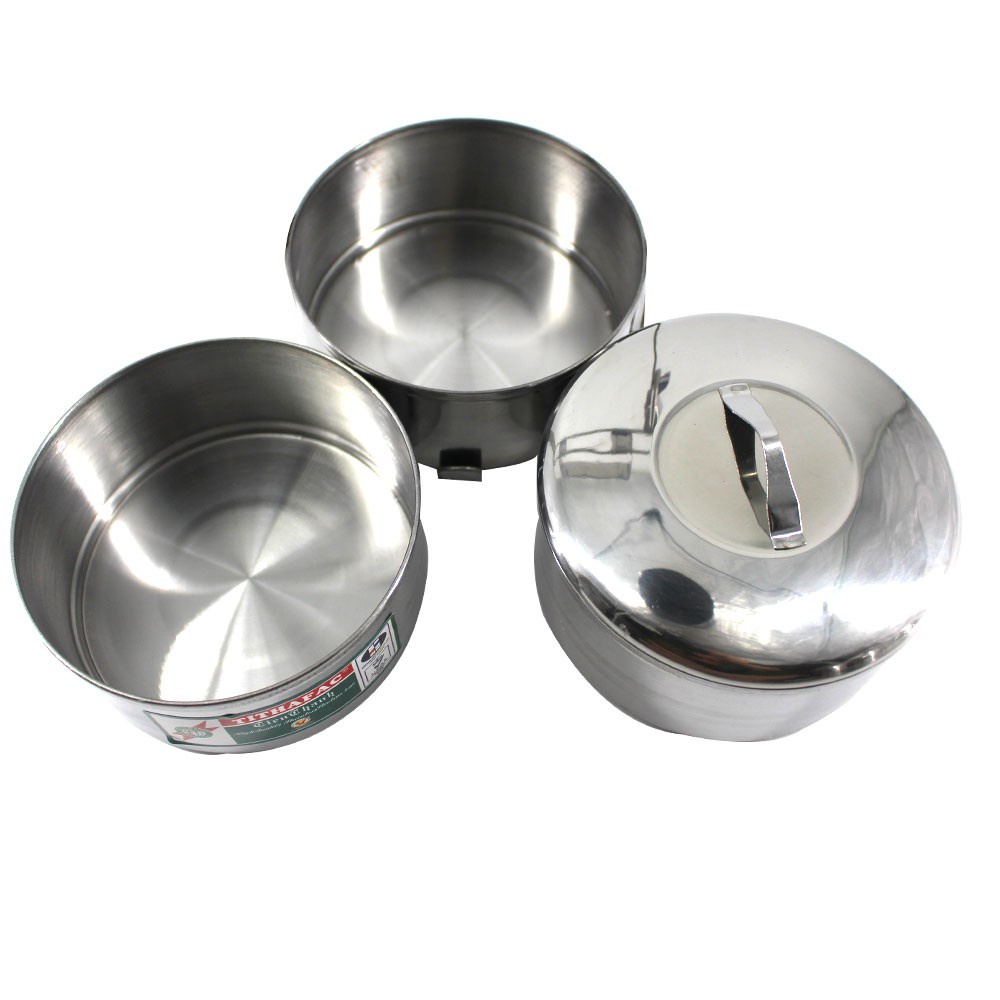 Camen inox 2 ngăn tithafac size 12cm inox tiến thành