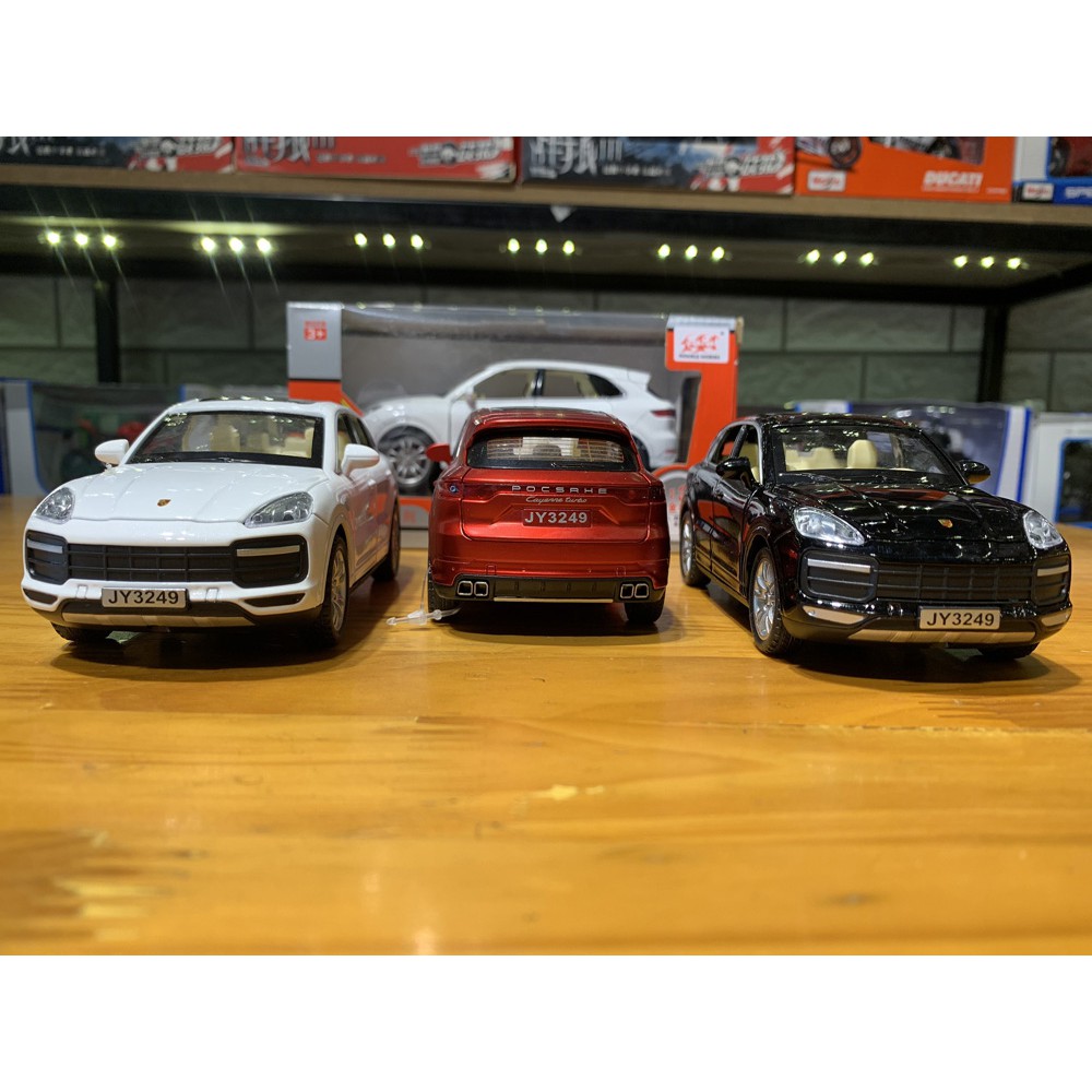Mô hình xe ô tô Porsche Cayenne tỉ lệ 1:32 hãng Double Horses màu đỏ