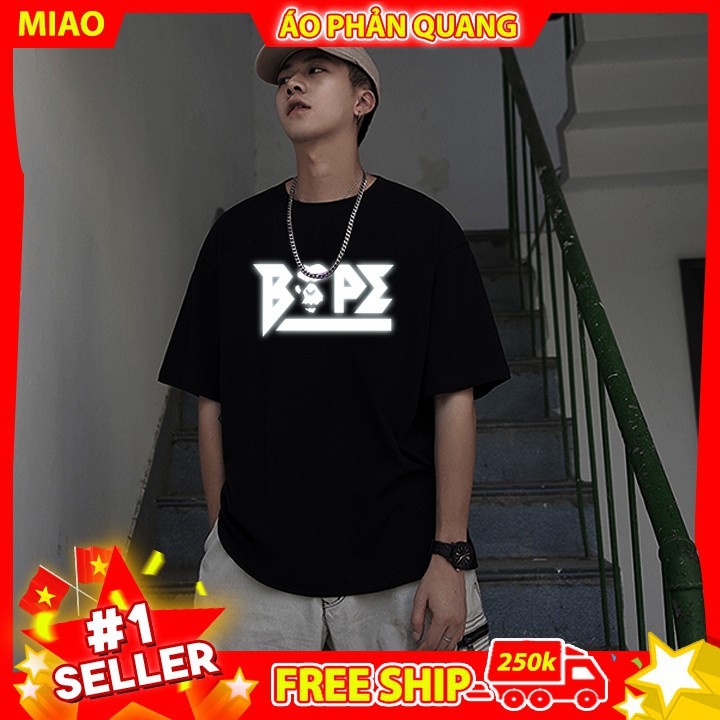 Áo thun unisex  BAPE MONKEY PHẢN QUANG (CÓ VIDEO THỰC TẾ), áo phông tay lỡ nam nữ basic | BigBuy360 - bigbuy360.vn