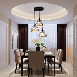 Đèn Thả Trần Trang Trí Phòng Khách Hình Kim Cương💡Đèn Thả[Den Tha] Redi Law