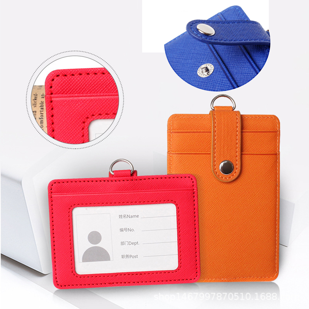 Bao Da Pu Đựng Thẻ Nhân Viên Văn Phòng Nhiều Màu Tùy Chọn