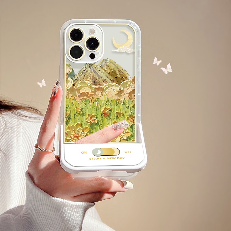 Ốp Điện Thoại TPU Silicone Mềm Trong Suốt Chống Sốc Có Giá Đỡ Cho Iphone 13 12 Pro MAX 8 Plus X 6 6S 11 7 Plus XR XS MAX Lưng