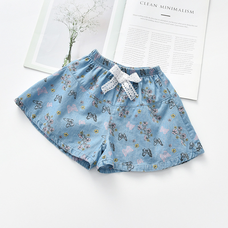 Quần Short Cotton In Họa Tiết Cho Bé Gái