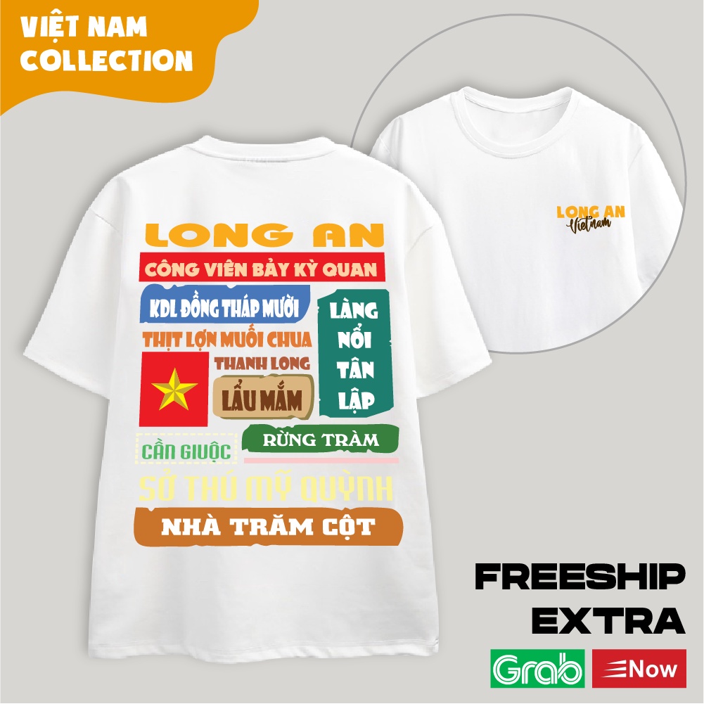 Áo Thun Unisex Nam Nữ Oversize Local Brand Tỉnh Thành - Long  An PISCES OFFICIAL