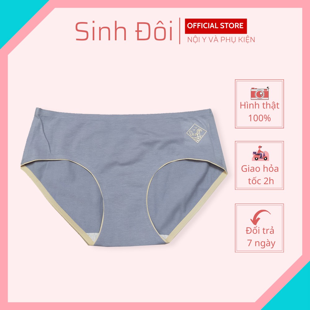 Quần lót nữ cotton kháng khuẩn cao cấp trơn mềm mại thoáng mát không lộ đường may size dưới 60kg