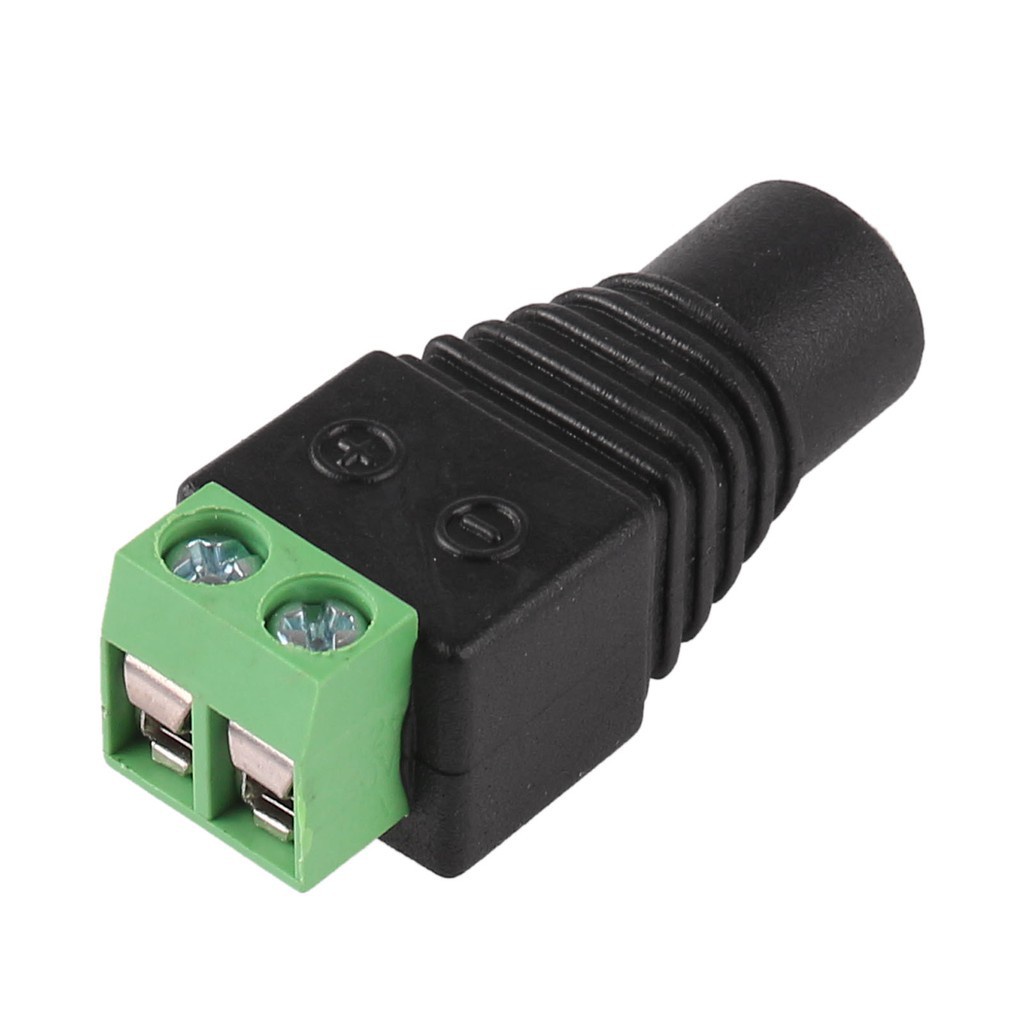 Đầu nối phích cắm nguồn điện DC 12V dây đèn Led không hàn Đầu nối nữ